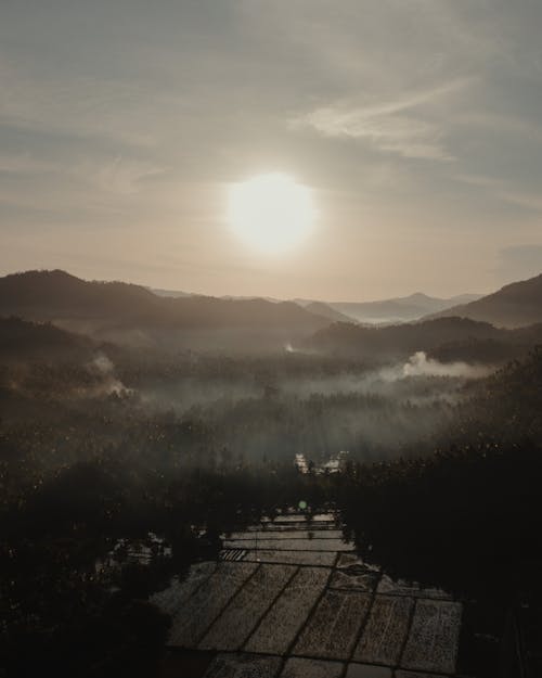 Gratis lagerfoto af bjerge, droneoptagelse, fugleperspektiv