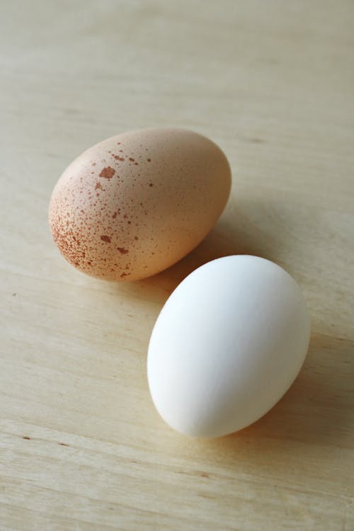 Eggs on Wooden Surface