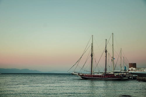 Photos gratuites de bateau, ciel, coucher de soleil