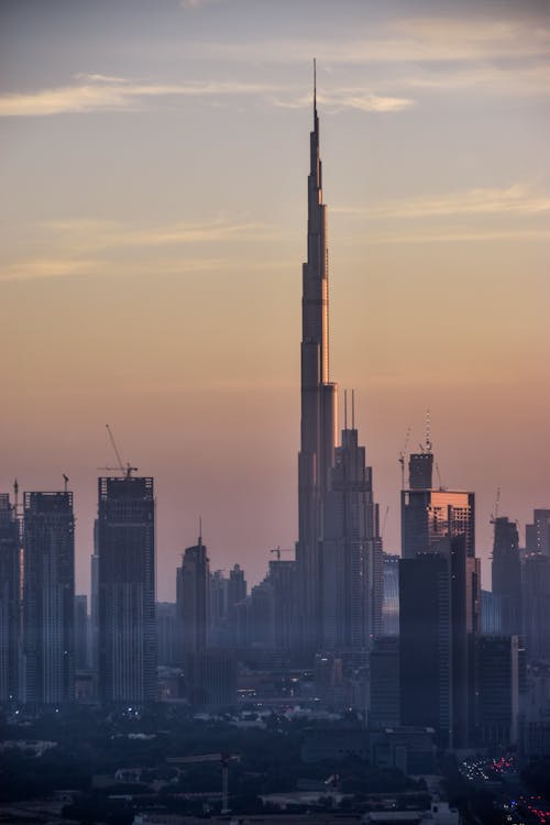 Free Burj Khalifa during Golden Hour Stock Photo