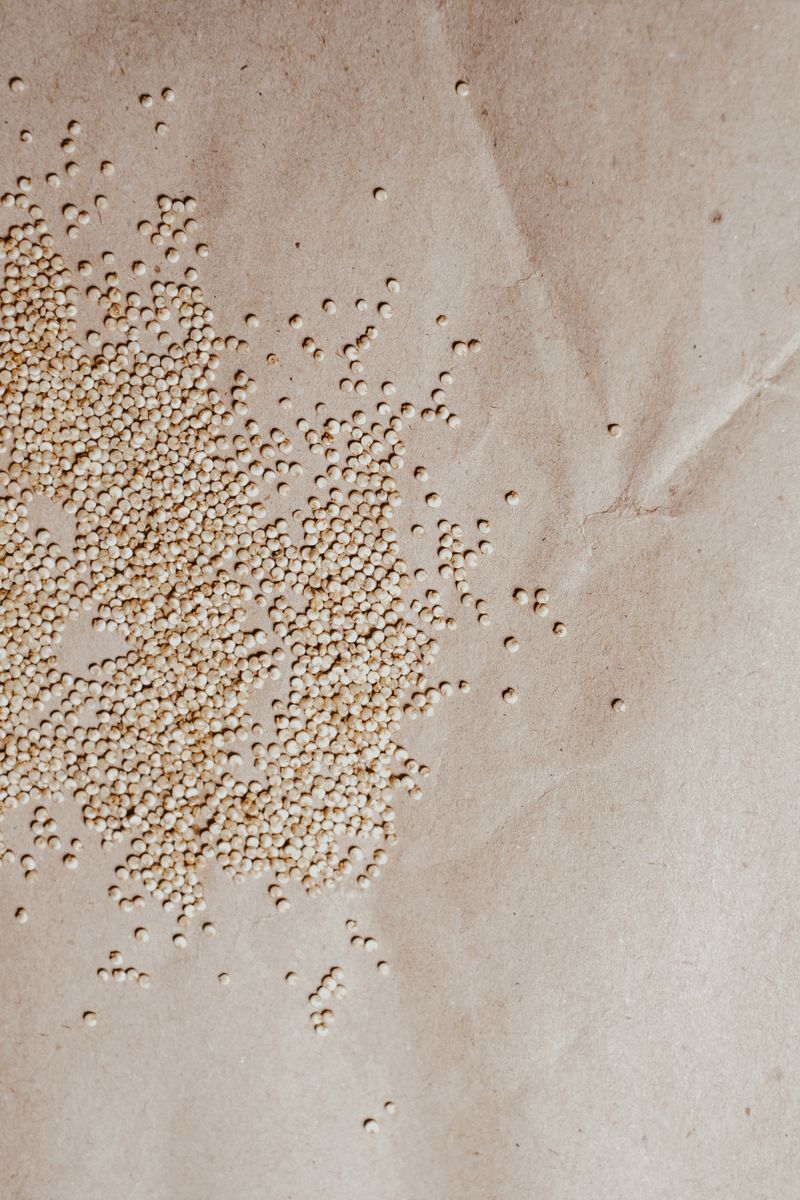 Natural grains and seeds without branded packaging