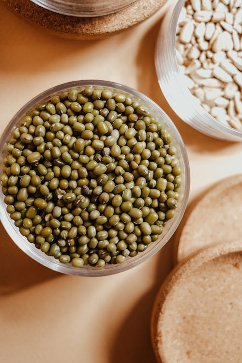 Free Mung Beans in a Glass Jar Stock Photo