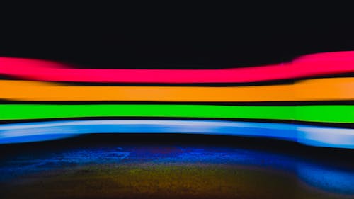 Colorful spectrum in dark studio