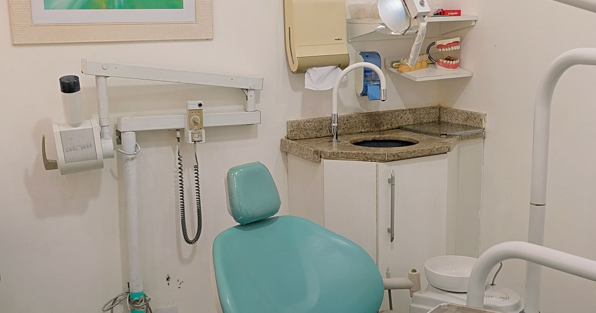 Modern dental clinic interior with treatment chair