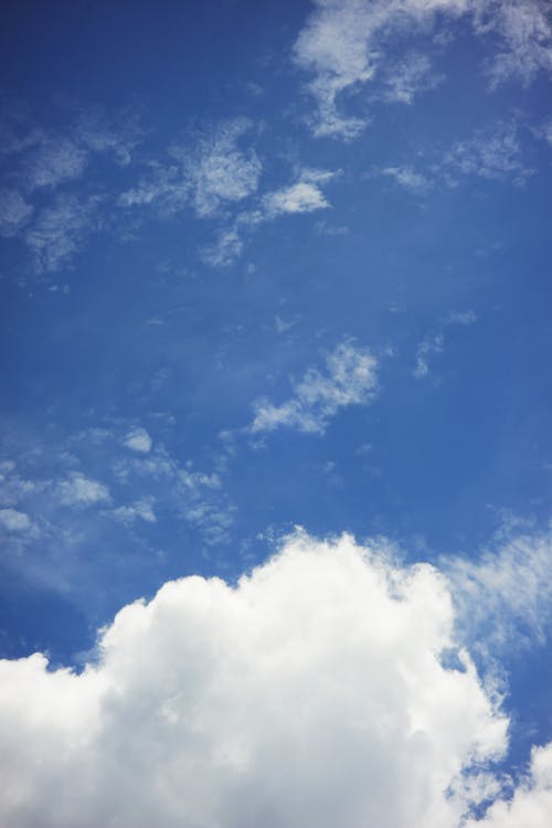 Blue sky with white clouds