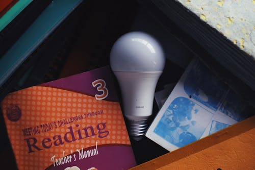 Free Light bulb placed in pull out drawer Stock Photo