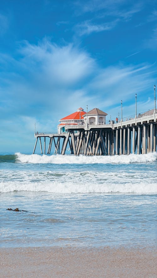 A Scenic View of a Pier on the Beach