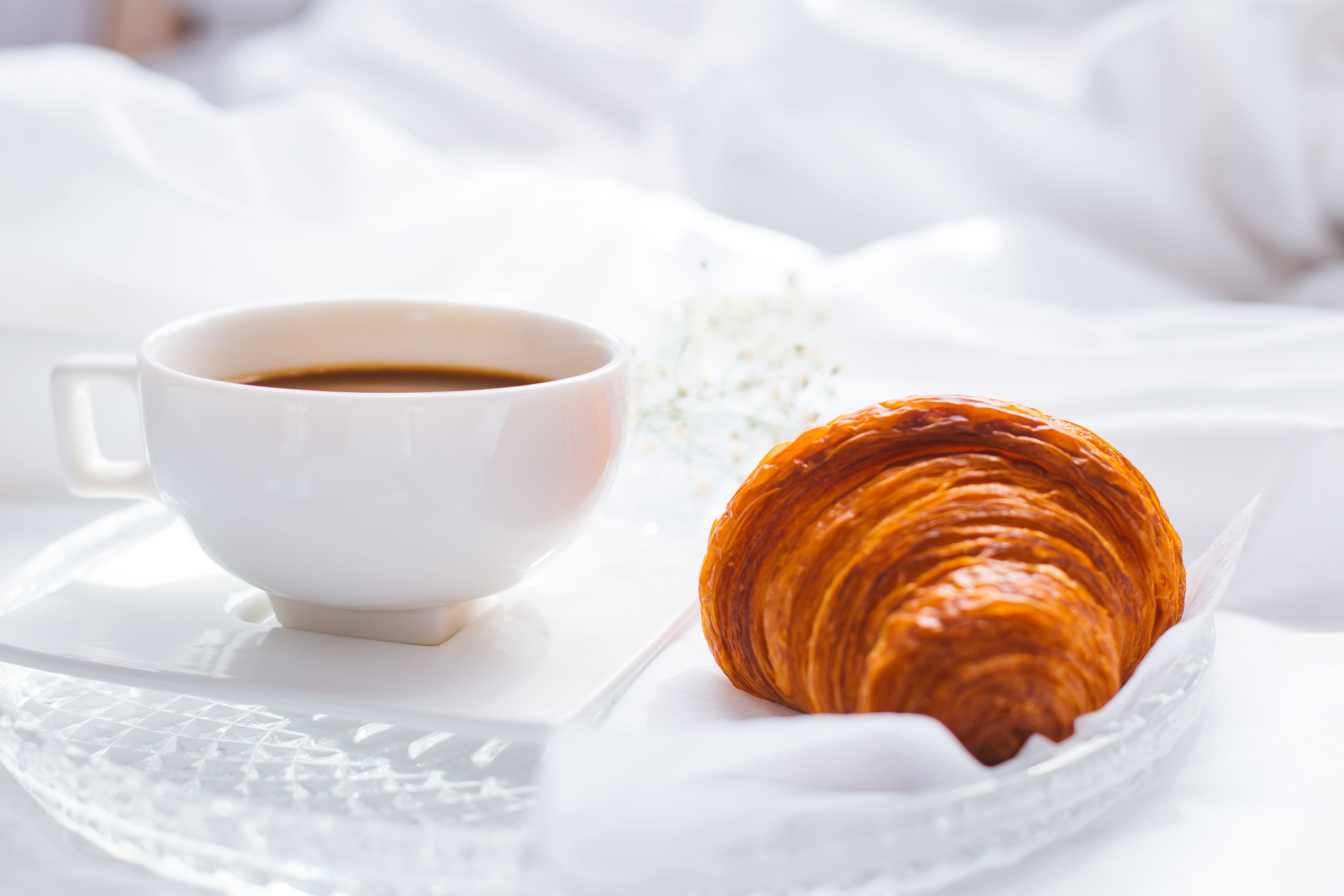 Honey Croissant with Melted Cheddar