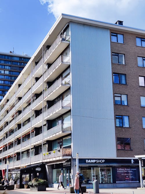 Brown and White Concrete Building