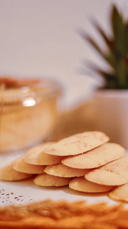Free Brown Cookies on Table Stock Photo