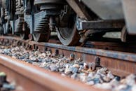 Black and Brown Train Wheel