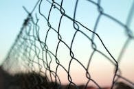 Gray Cyclone Fence
