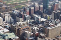 Aerial View of City Buildings