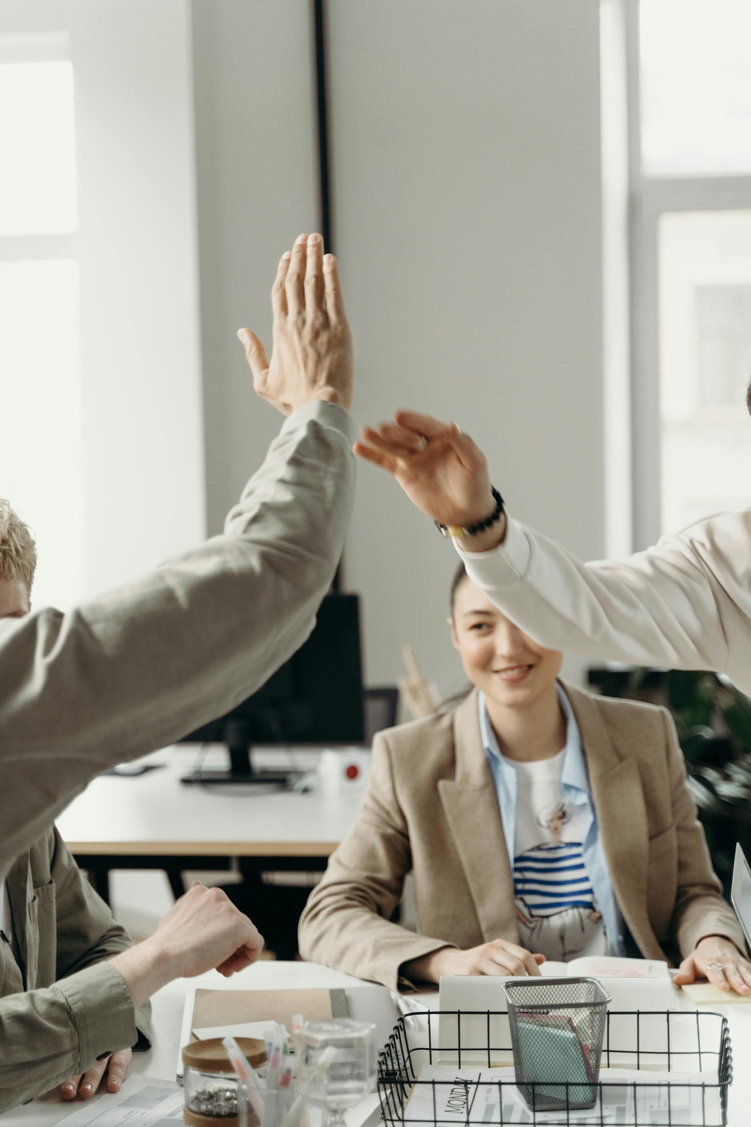 People Doing High Five · Free Stock Photo