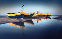 Boats on the Sea Shore