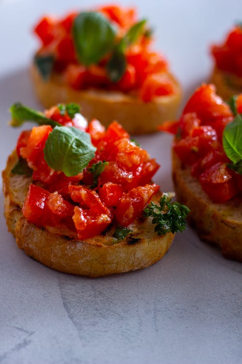 Kostenloses Stock Foto zu appetitlich, bruschetta, essen