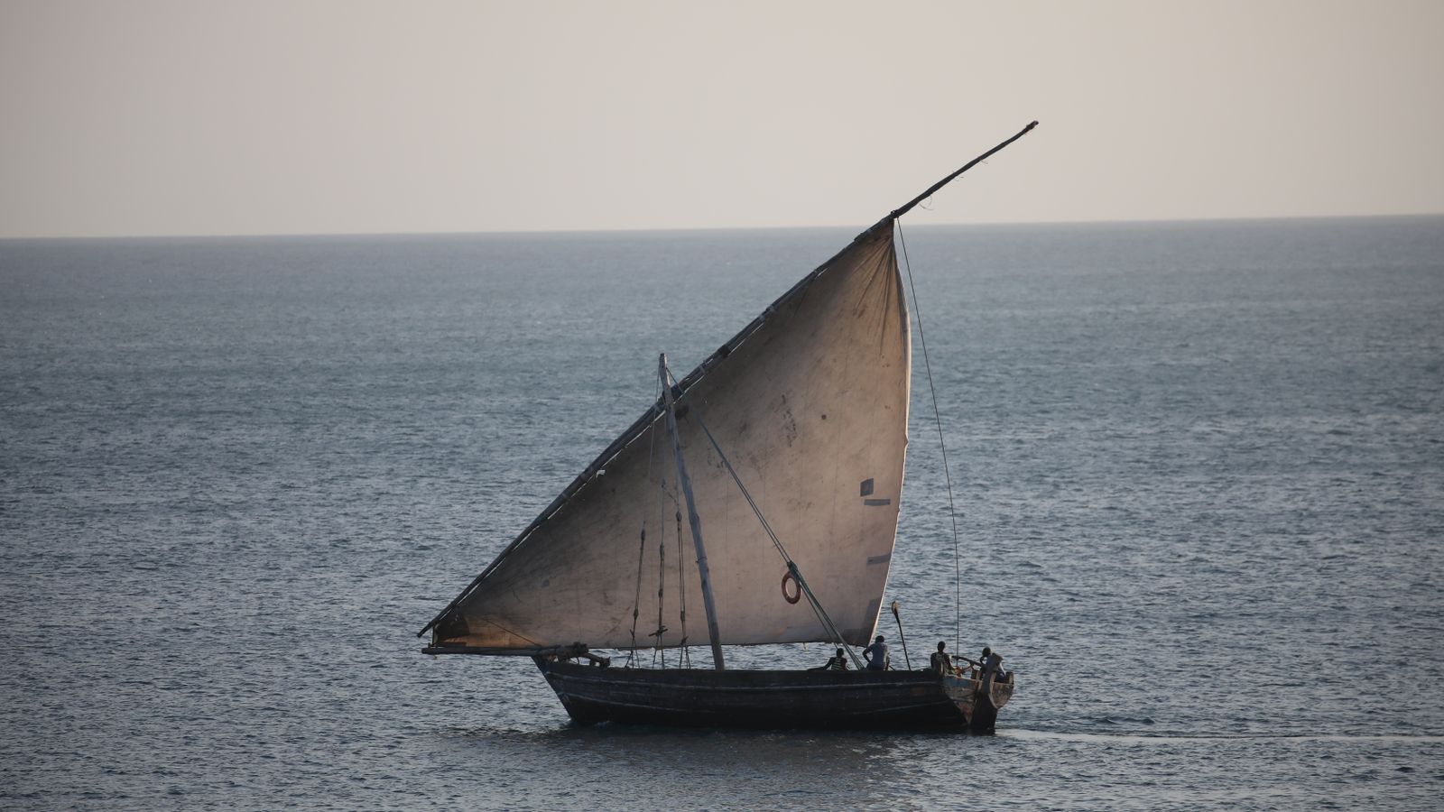 A sailboat on the ocean, Malawi