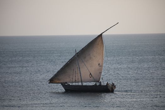 Sunset dhow cruise with grilled seafood — Zanzibar