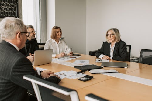 A Group of People Having a Meeting