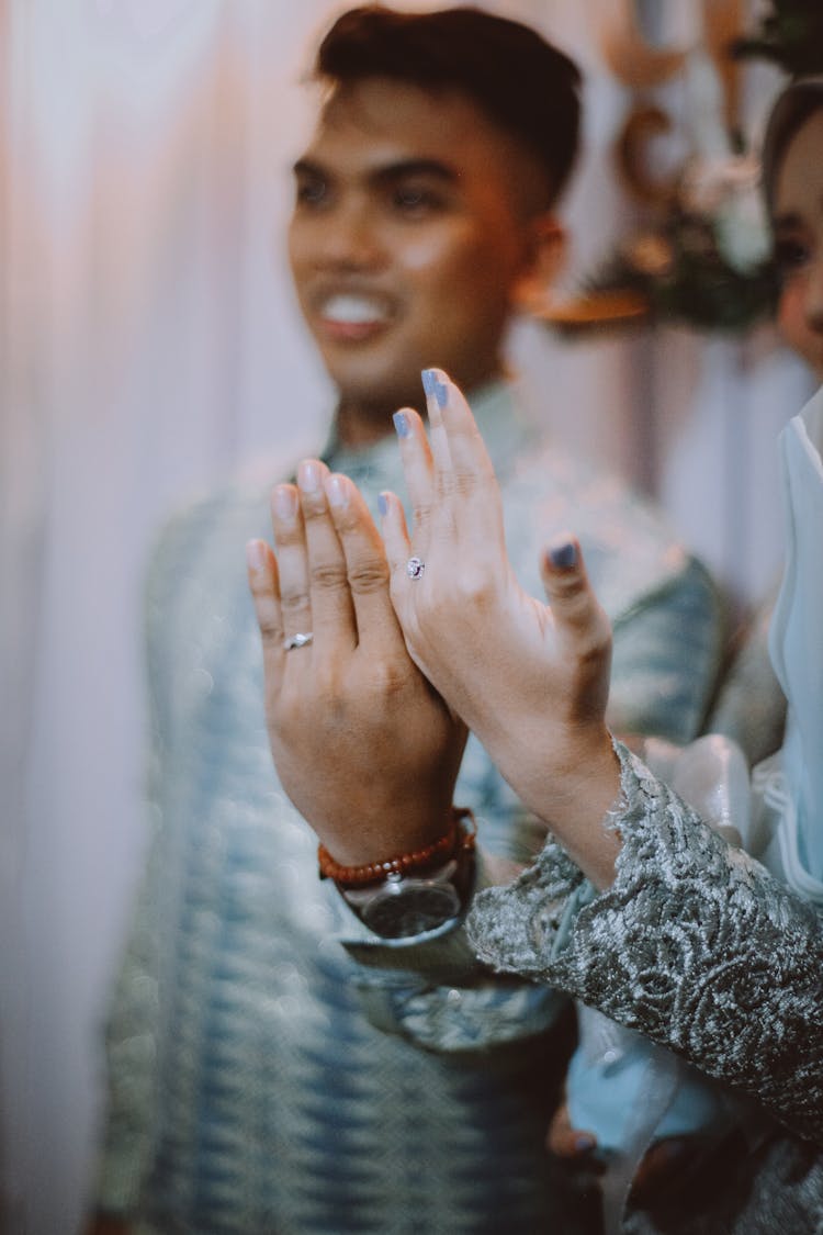 Married Couple With Rings 