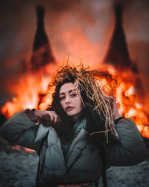 Free stock photo of adult, bonfire, burn