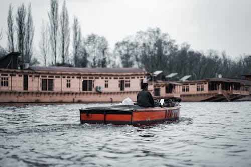 A Person Riding a Boat