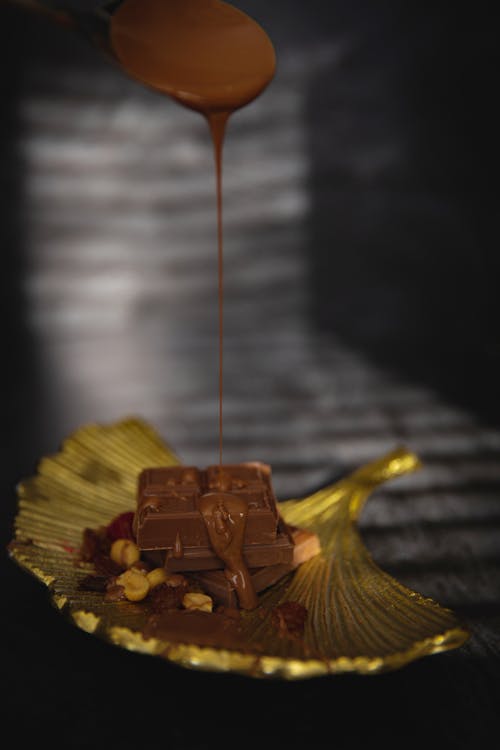 Free Close up of a Chocolate Dessert Stock Photo