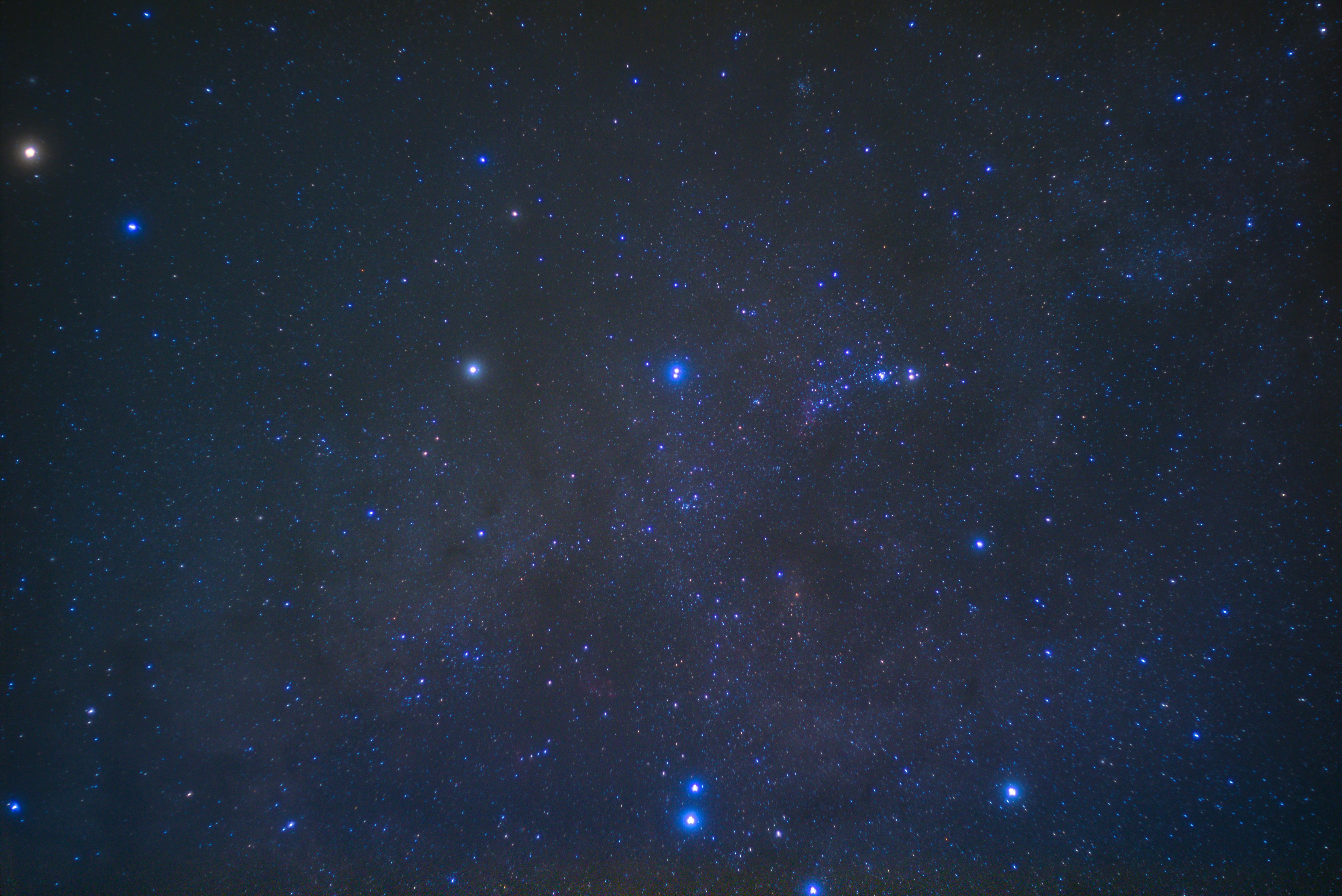 A stunning view of the starry night sky filled with constellations and celestial bodies.