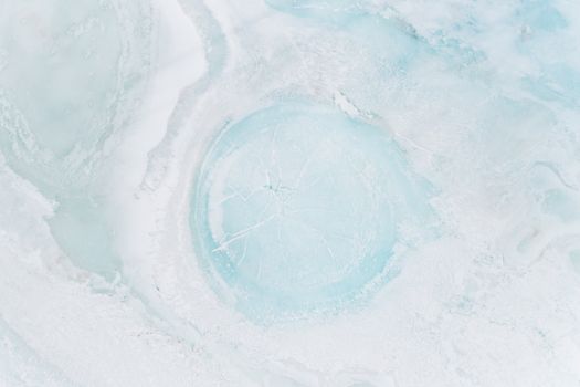 Blue and White Water Wave