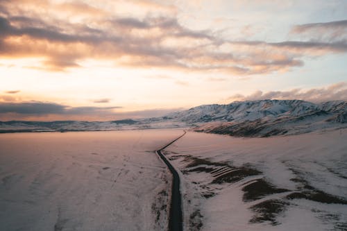 Aerial View of a Winter Landscape