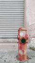 Old fire hydrant on street