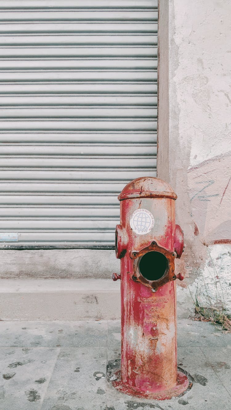 Old Fire Hydrant On Street