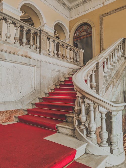 Classic stairway in historic building