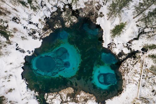 Бесплатное стоковое фото с живописный, за городом, замерзшее озеро