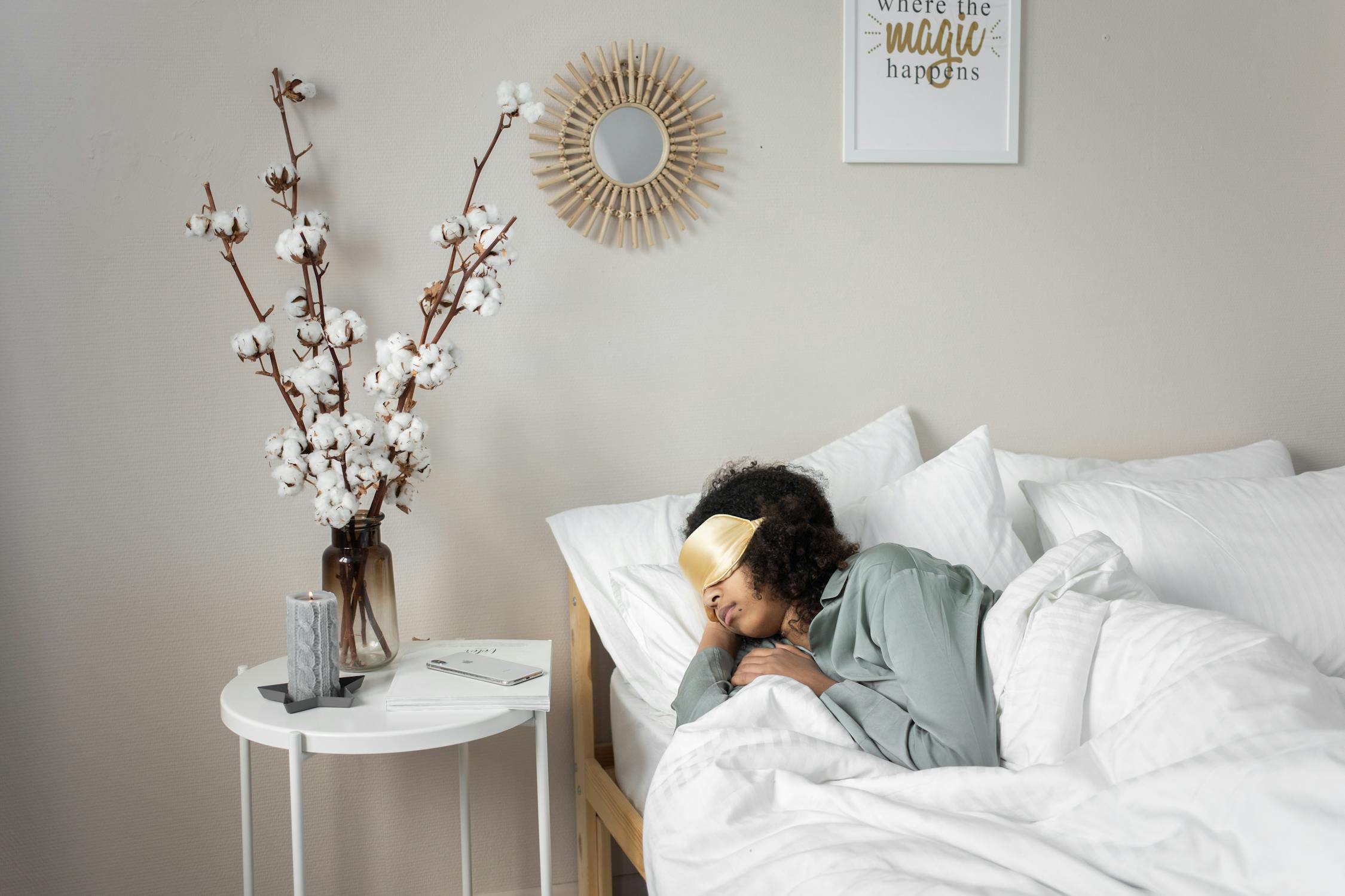 Image of a woman sleeping soundly