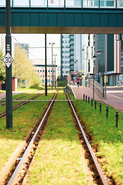 A Railroad Track in the City