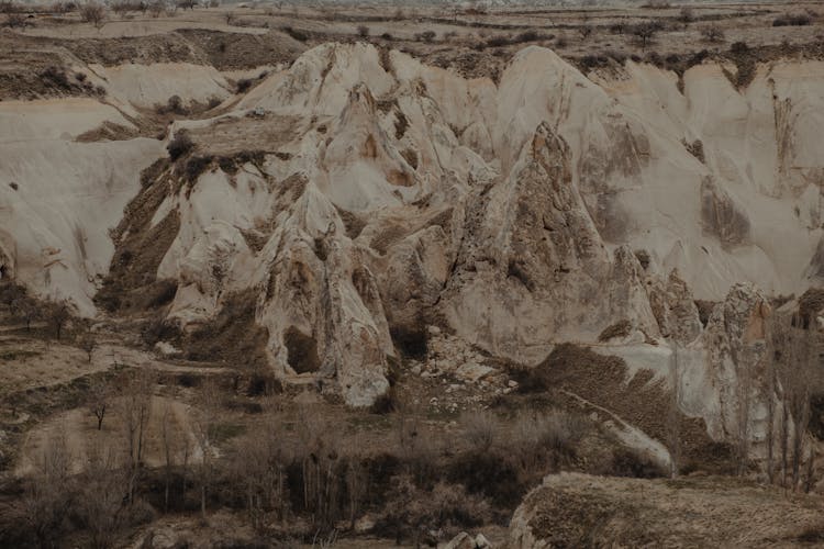 Rough Rocky Formation In National Park