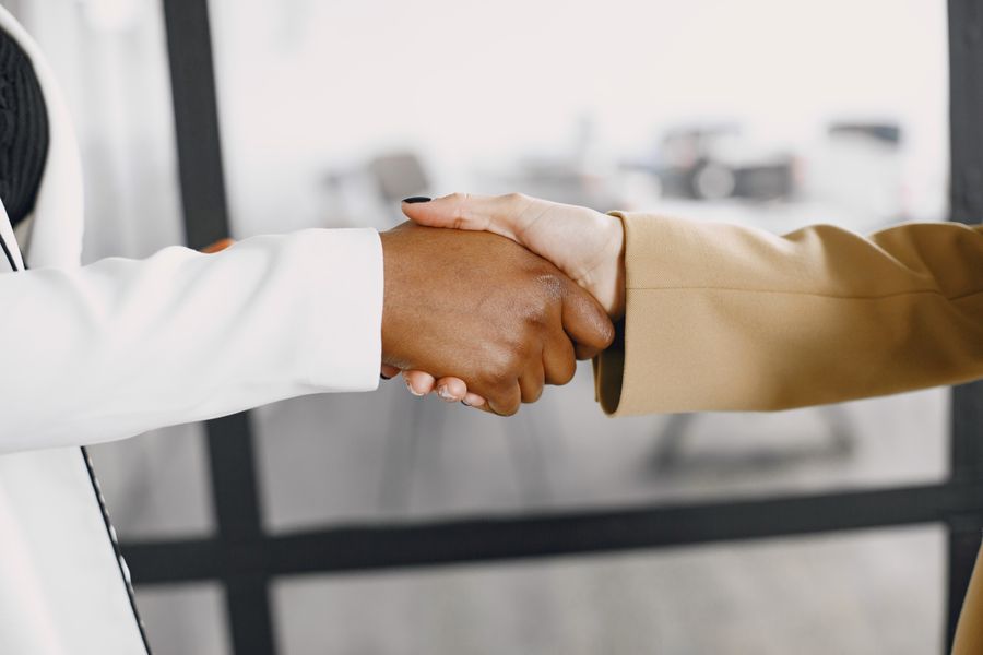 Business handshake