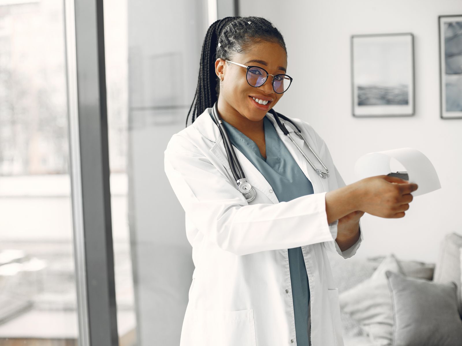 Doctor and patient in a calm, professional consultation setting