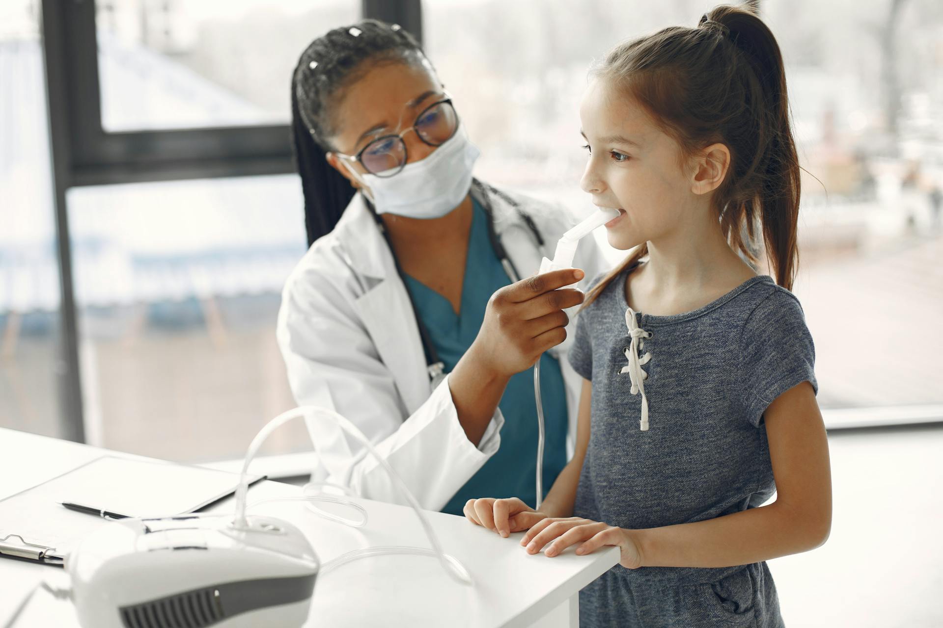 Little Girl at a Medical Checkup