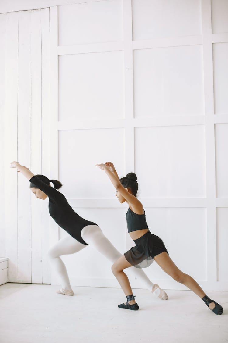 Photograph Of A Woman And A Girl Doing Ballet