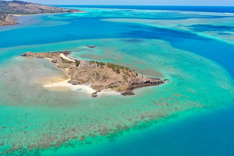 Aerial Photo Of An Island