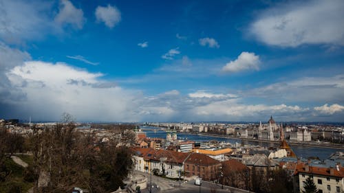 Free stock photo of blue storm, budapest, city