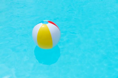 Beach Ball Floating on Water