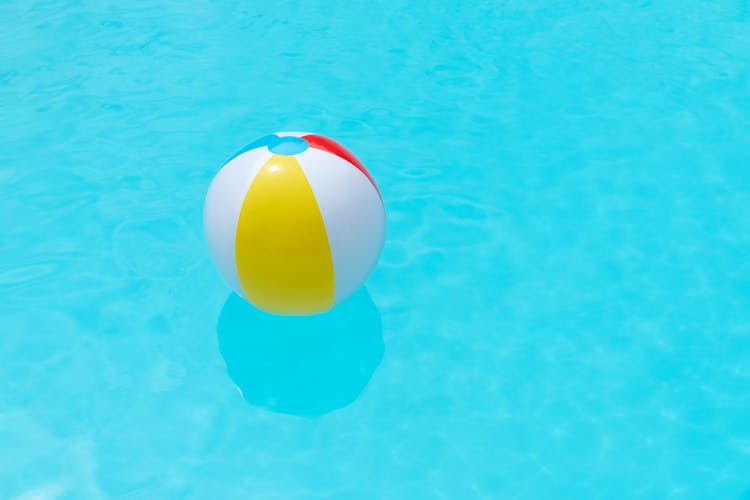 Beach Ball Floating On Water