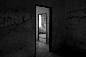 Black Wooden Door Frame