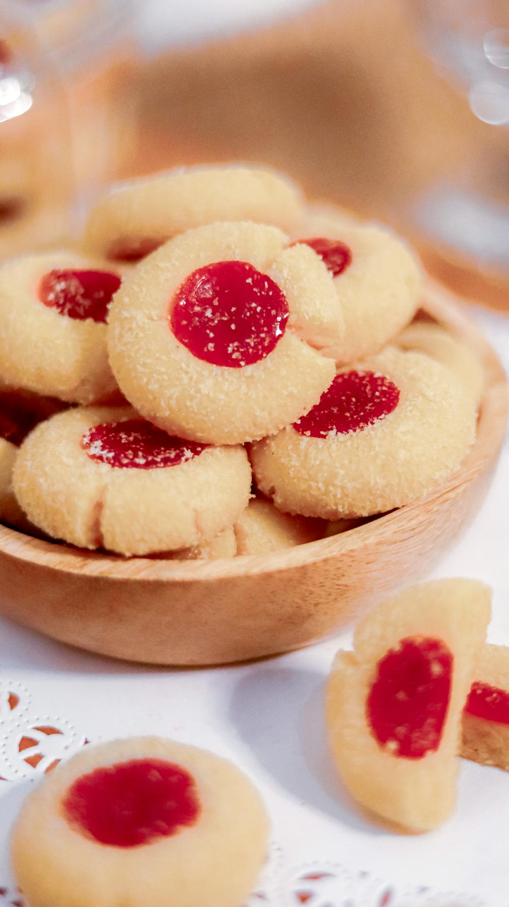 Apricot Jam Thumbprint Cookies