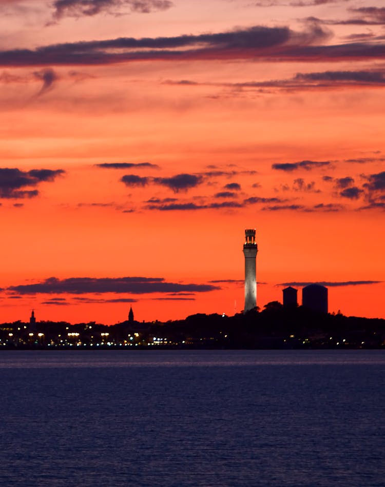 Pilgrim Monument During Sunset