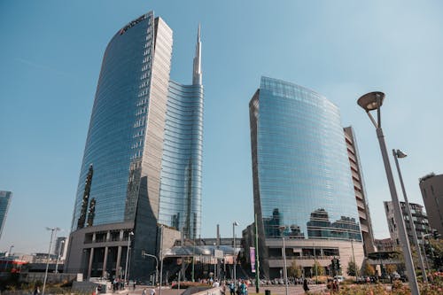 Modern Skyscrapers in City