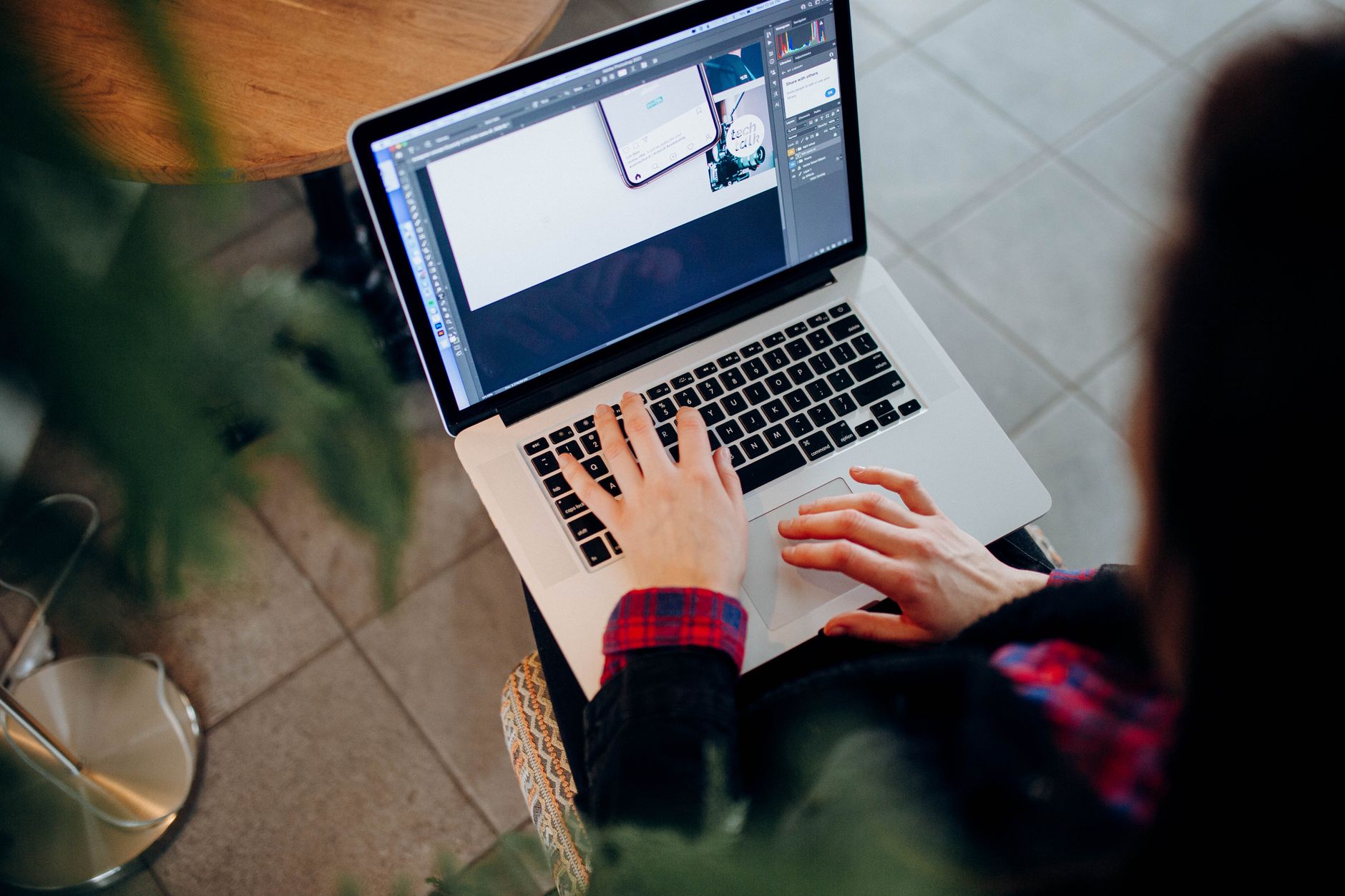 freelancer editing AI long-form draft
